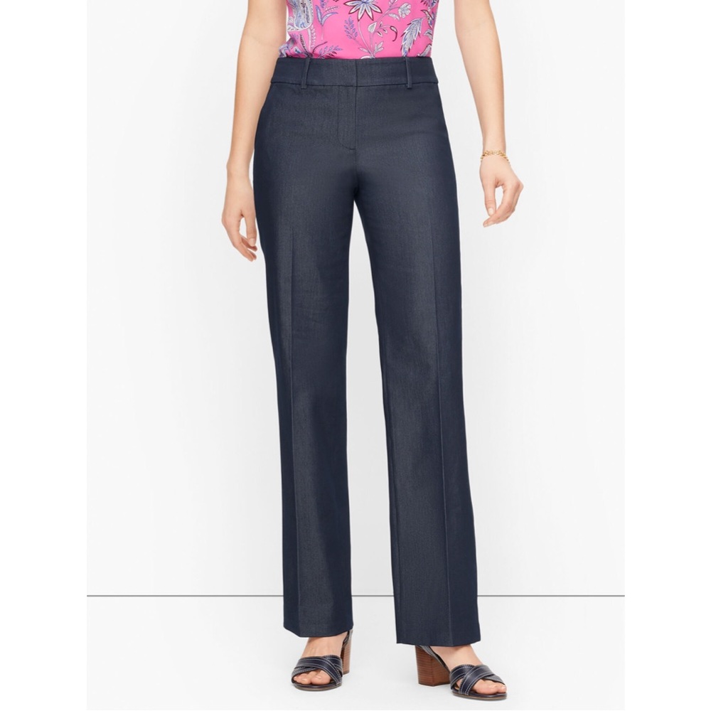 TALBOTS Newport Pant Polished Denim Blue Size 6
